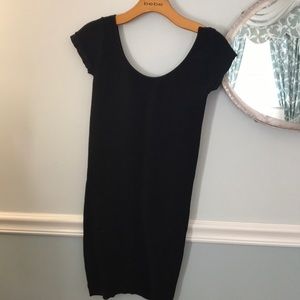 Black bodycon Bebe dress XS